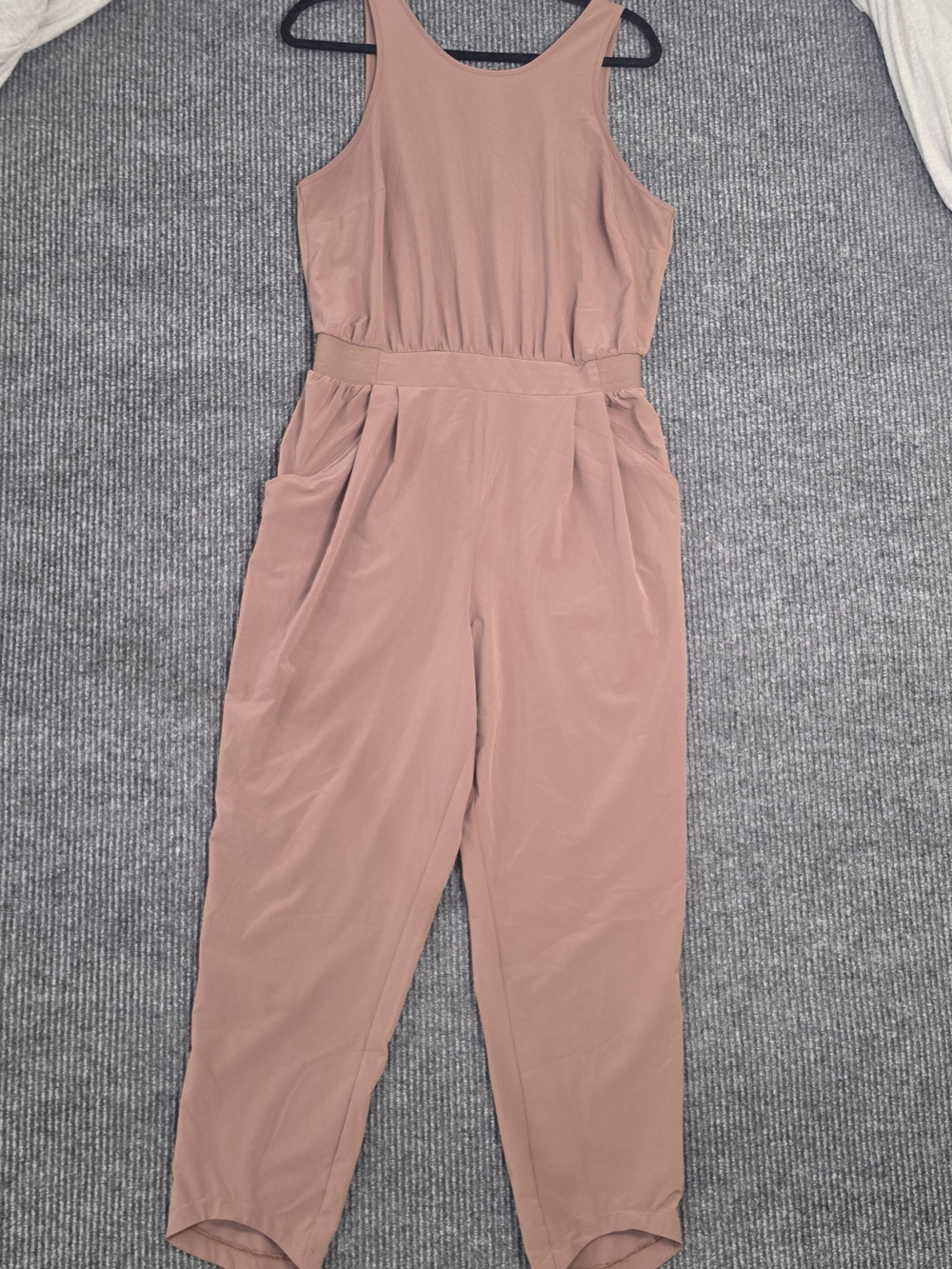 all in motion Mauve Pink Sleeveless Jumpsuit with Tapered Legs